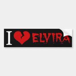 I Liebe Elvira Broken Heart Autoaufkleber