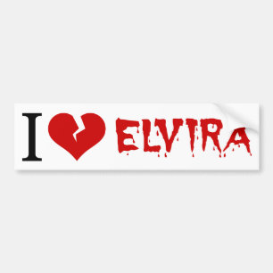 I Liebe Elvira Broken Heart Autoaufkleber