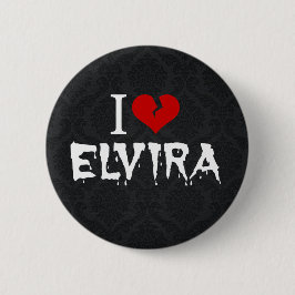 I Liebe Elvira Broken Heart Button