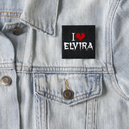 I Liebe Elvira Broken Heart Button (Beispiel)