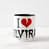 I Liebe Elvira Broken Heart Zweifarbige Tasse (Mittel)