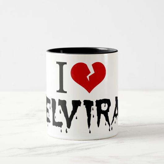 I Liebe Elvira Broken Heart Zweifarbige Tasse (Mittel)