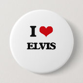 I Liebe Elvis Button (Vorderseite)