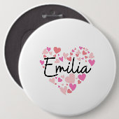 I Liebe Emilia Button (Vorne & Hinten)