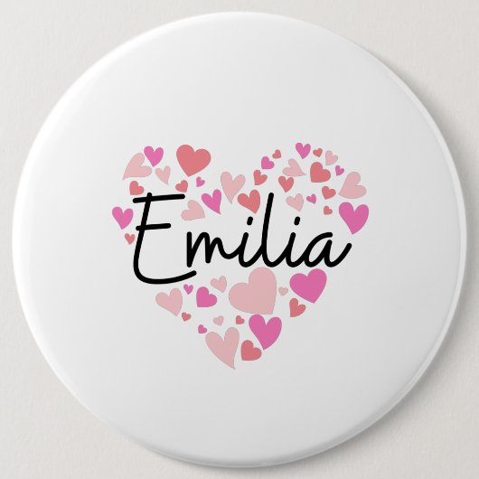 I Liebe Emilia Button (Vorderseite)
