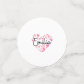 I Liebe Emilia Konfetti (Klein Vorderseite)