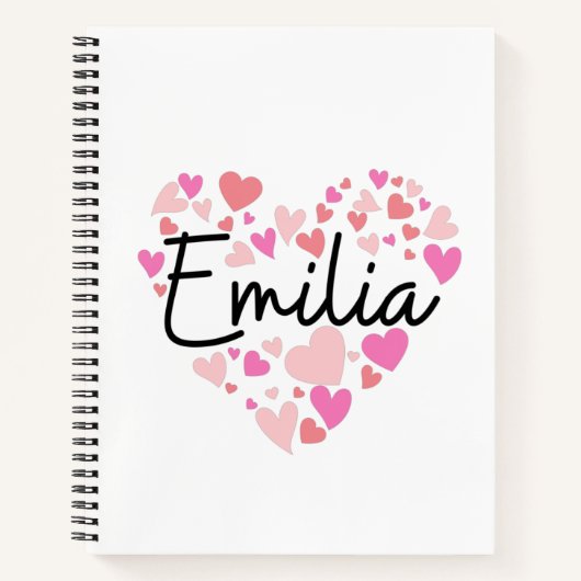 I Liebe Emilia Notizblock (Vorderseite)