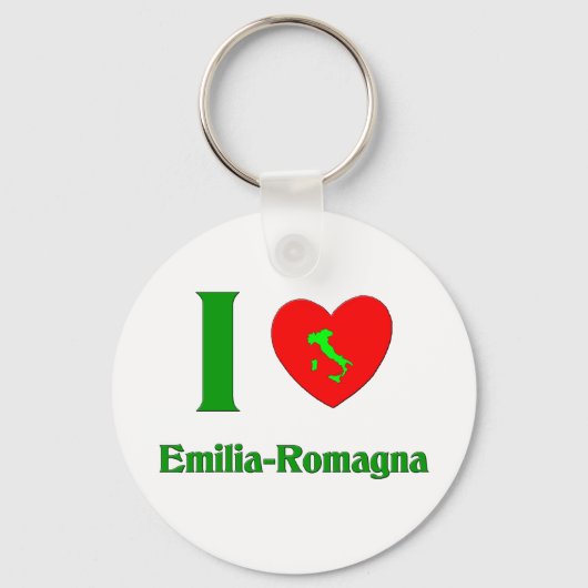 I Liebe Emilia-Romagna Italien Schlüsselanhänger (Vorderseite)