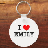 I Liebe Emily Schlüsselanhänger (Vorderseite)