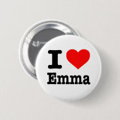 "I LIEBE EMMA" BUTTON (Vorne & Hinten)