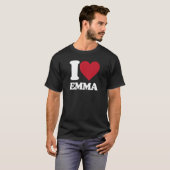 I Liebe Emma - Ich bin Emma herzlich T-Shirt (Vorne ganz)
