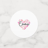 I Liebe Emma Konfetti (Klein Vorderseite)