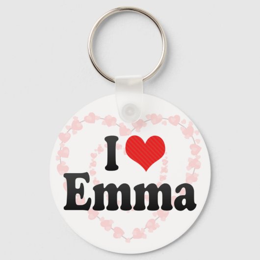 I Liebe Emma Schlüsselanhänger (Vorderseite)
