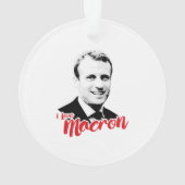 I Liebe Emmanuel Macron - Ornament (Rückseite)