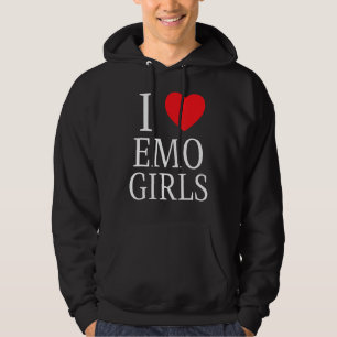 I Liebe Emo Girls I Heart Emo Girls 3 Hoodie