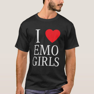 I Liebe Emo Girls I Heart Emo Girls T-Shirt
