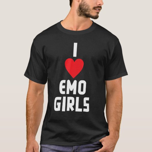 I Liebe Emo Girls T-Shirt (Vorderseite)