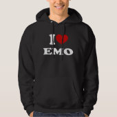 I Liebe Emo Hoodie (Vorderseite)