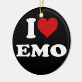 I Liebe Emo Keramikornament (Links)