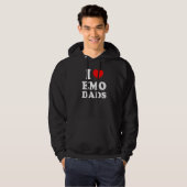 I Liebe Emo Vaters Hoodie (Vorne ganz)