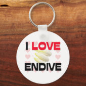 I Liebe Endive Schlüsselanhänger (Vorderseite)