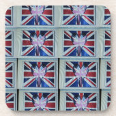 I Liebe England Art Print Getränkeuntersetzer (Vorderseite)