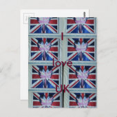 I Liebe England Art Print Postkarte (Vorne/Hinten)