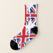 I Liebe England Art Print Socken (Links - Außen)