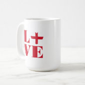 I Liebe England Kaffeetasse (Vorderseite Links)