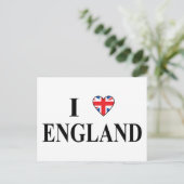 I Liebe England Postkarte (Stehend Vorderseite)
