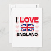 I Liebe England Postkarte (Vorne/Hinten)