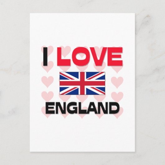 I Liebe England Postkarte (Vorderseite)