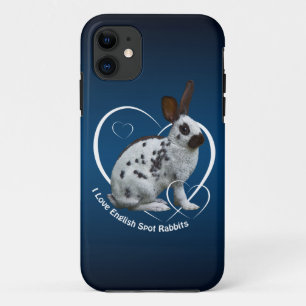 I Liebe Englisch Rabbits iPhone 5 Fall (blau/schwa Case-Mate iPhone Hülle