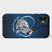 I Liebe Englisch Rabbits iPhone 5 Fall (blau/schwa Case-Mate iPhone Hülle (Rückseite (Horizontal))