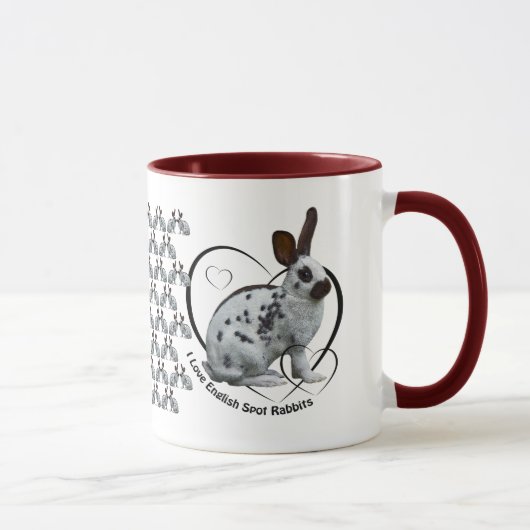 I Liebe Englisch Spot Rabbits Tasse (Rechts)