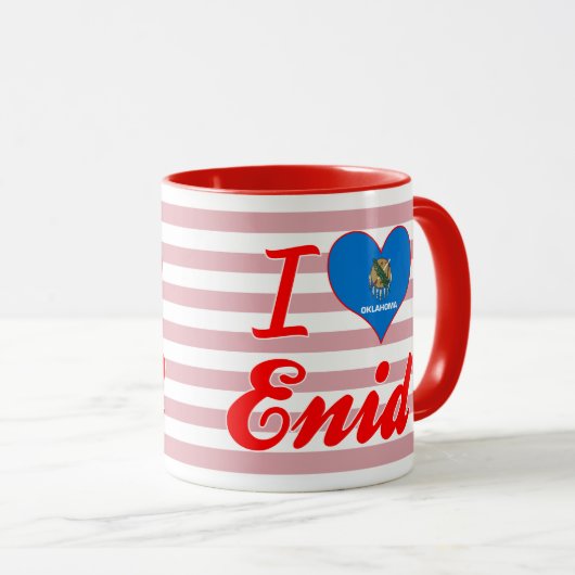 I Liebe Enid, Oklahoma Tasse (VorderseiteRechts)