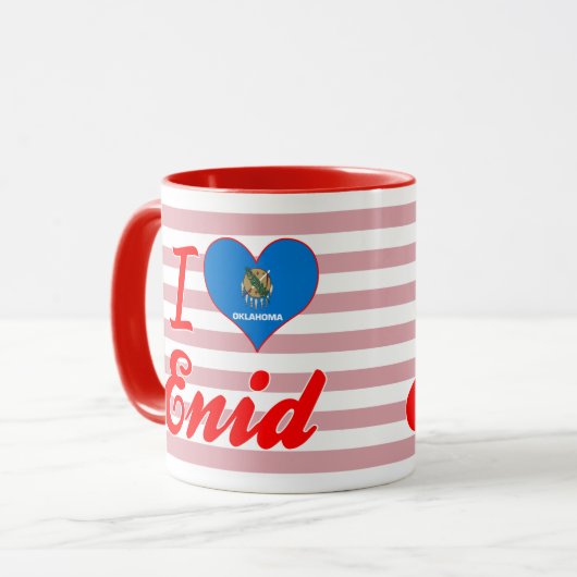 I Liebe Enid, Oklahoma Tasse (Vorderseite Links)
