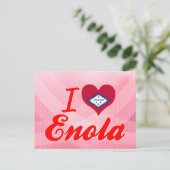 I Liebe Enola, Arkansas Postkarte (Stehend Vorderseite)