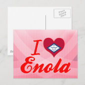 I Liebe Enola, Arkansas Postkarte (Vorne/Hinten)