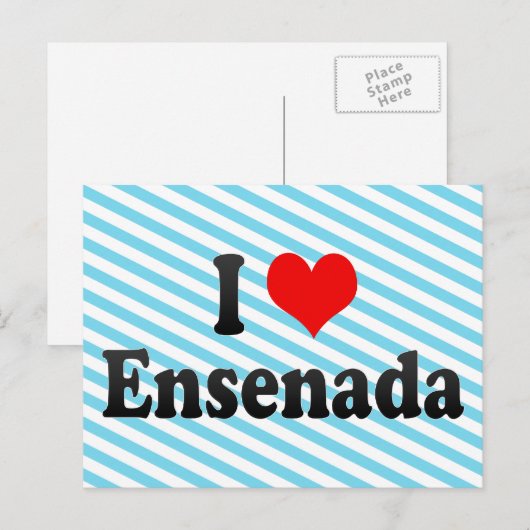 I Liebe Ensenada, Mexiko Postkarte (Vorne/Hinten)