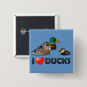 I Liebe-Enten Button (Vorne & Hinten)