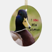 I Liebe-Enten-Jagd-Getränk-Untersetzer Keramikornament (Rechts)