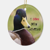 I Liebe-Enten-Jagd-Getränk-Untersetzer Keramikornament (Links)