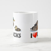 I Liebe-Enten Jumbo-Tasse (Vorderseite)
