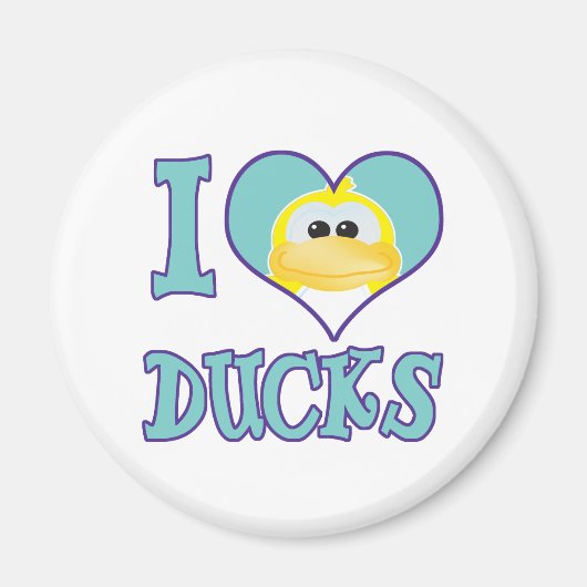 I Liebe Enten Magnet (Vorne)