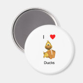 I Liebe Enten Magnet (Vorderseite/Rückseite)