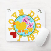I Liebe-Enten Mousepad (Mit Mouse)