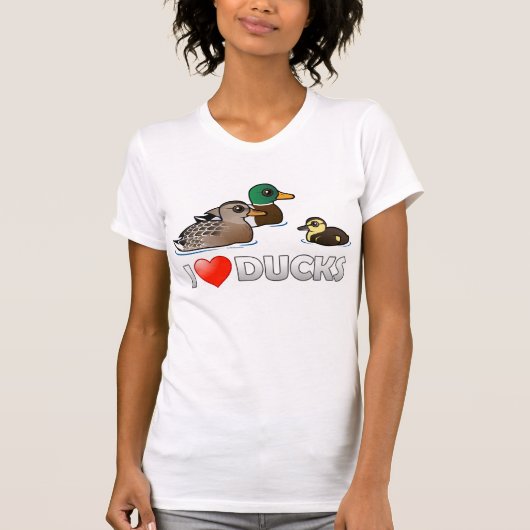 I Liebe-Enten T-Shirt (Vorderseite)