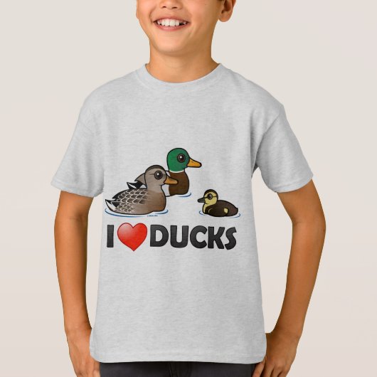 I Liebe-Enten T-Shirt (Vorderseite)
