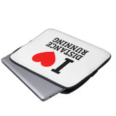 I Liebe Entfernung Laufen Laptopschutzhülle (Vorne Knopf)